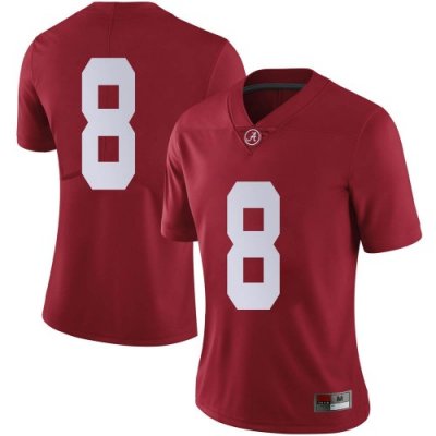 Women's Alabama Crimson Tide #8 John Metchie III Crimson Limited NCAA College Football Jersey 2403CSUK5